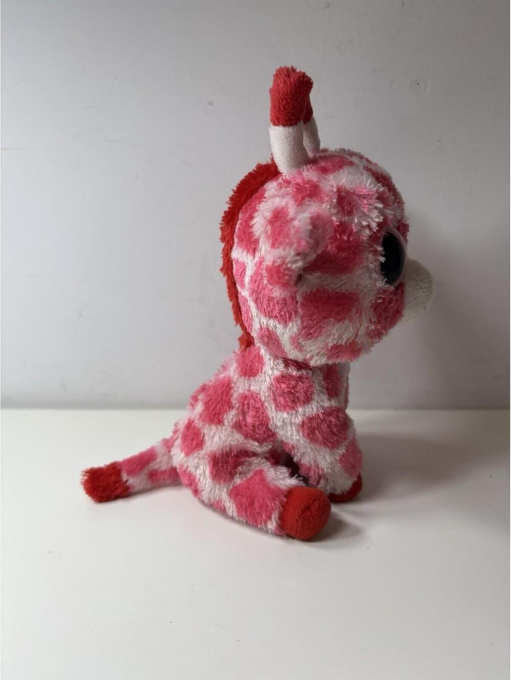 Ty Beanie Boos - JUNGLELOVE the Pink Giraffe (6 Inch) Stuffed Animal Toy - Picture 4 of 7